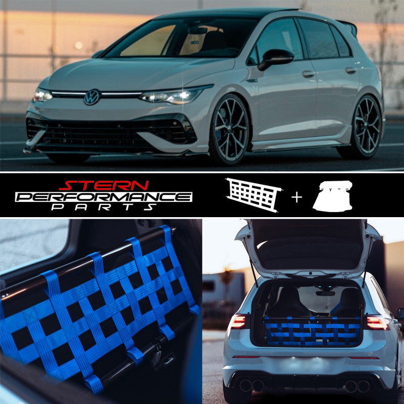 Clubsport Komplettset V2 - Doppelstrebe mit Netz und Teppich für Volkswagen Golf 8R