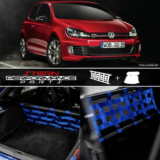 Clubsport complete set V2 - double strut with net and carpet for Volkswagen Golf 6 / GTI