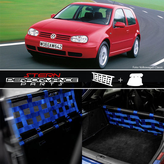 Clubsport complete set V2 - double strut with net and carpet for Volkswagen Golf 4 / GTI